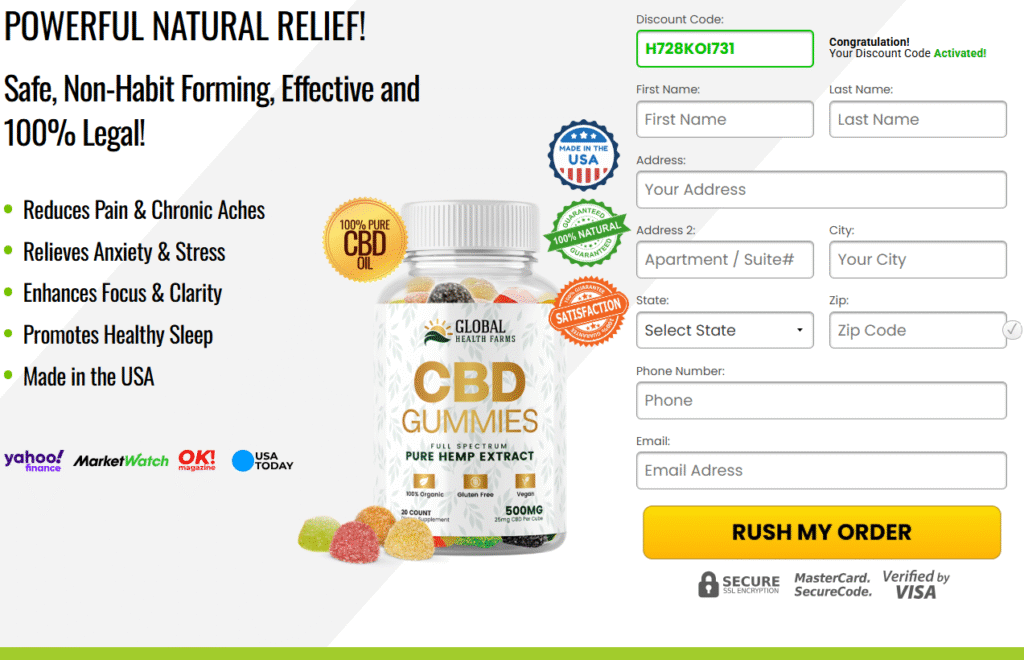 Global Health Farms CBD Gummies Buy